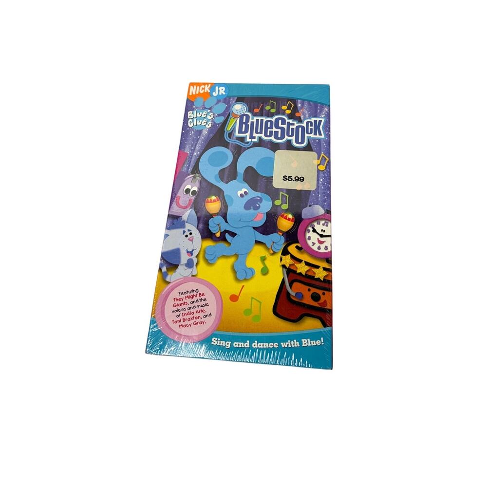 New sealed Blues Clues Bluestock VHS. Nick Jr 2004